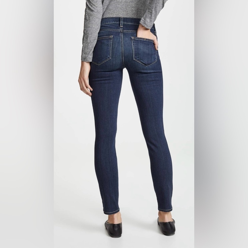 Paige Verdugo Ankle Distressed Dark Wash Maternity Jean - Size 24 - Picture 3 of 11